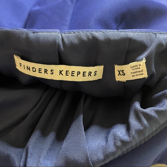 Finders Keepers Blue Cocktail Mini Dress - Picture 3 of 9